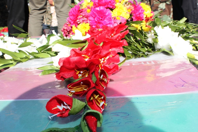 تصاویر مراسم تشییع 5 شهید گمنام در یاسوج