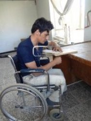 حرف دل هنرمند معلول و قهرمان کهگیلویه وبویراحمد با مسئولین+تصاویر