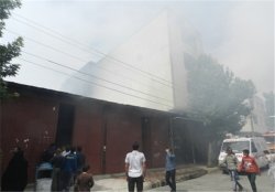 آتش‌سوزی در بازار عمده‌فروشان یاسوج + تصاویر