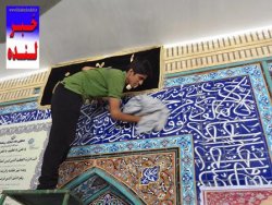 آئین غبار روبی مساجد استان کهگیلویه و بویراحمد در قاب تصویر