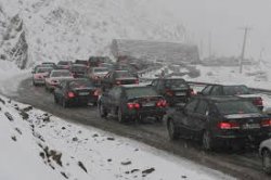 بارش پنجمین برف در شهر یاسوج آغاز شد