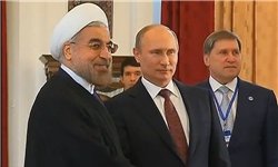 روحانی: همگرایی ایران و روسیه منطقه‌ای باثبات را بوجود می‌آورد/ پوتین: مواضع دو کشور حتی در شرایط بحران‌زده جهانی هم‌جهت بوده است